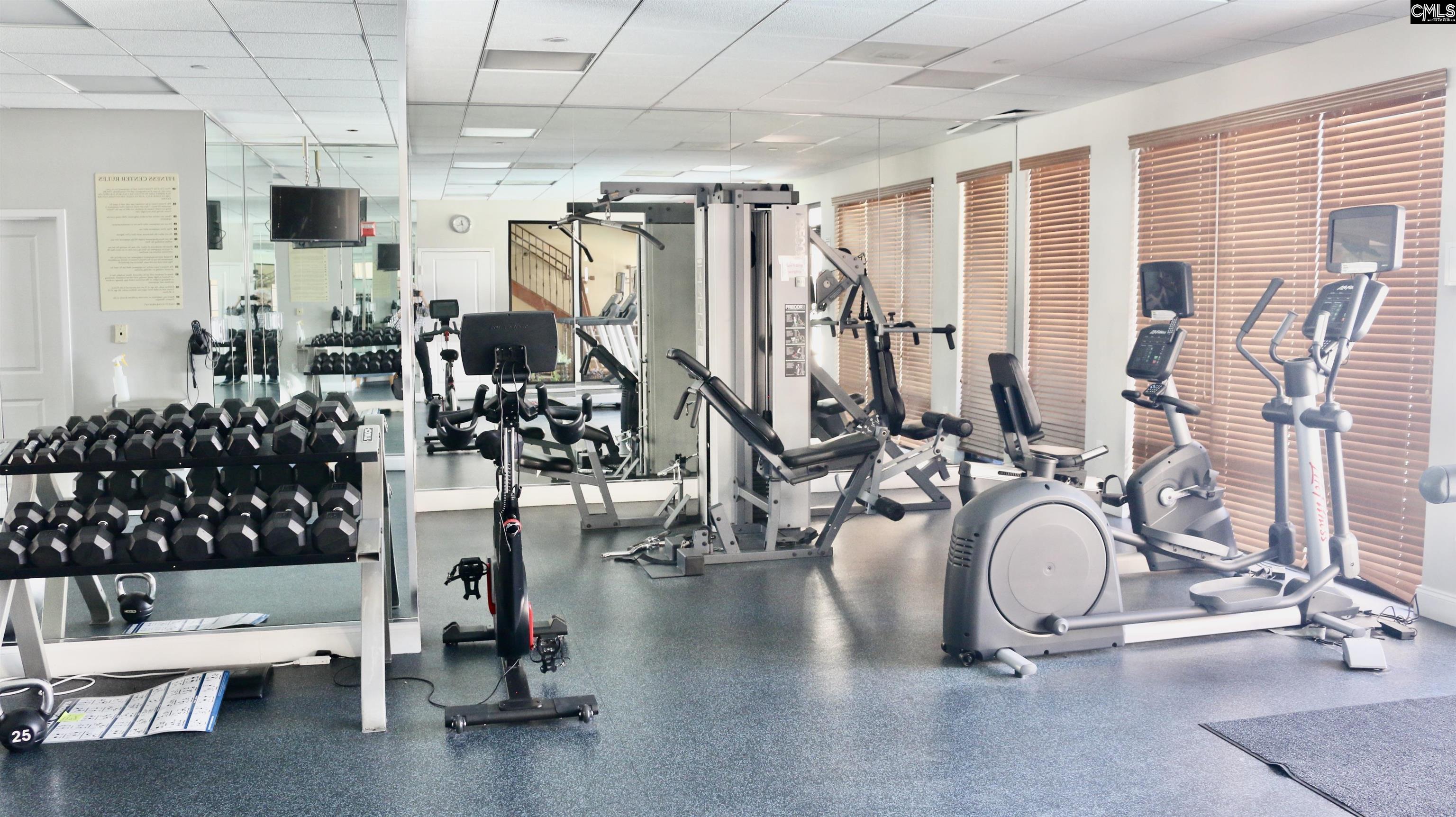 601 Main Street, Unit 323 Columbia, SC 29201 - Photo 62 of 68 a view of a room with gym equipment