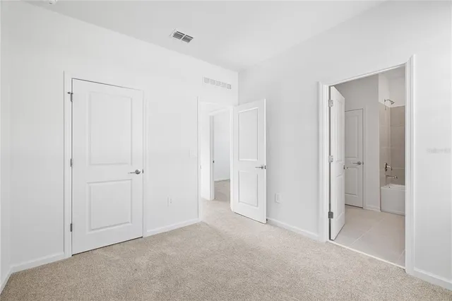 a view of an empty room