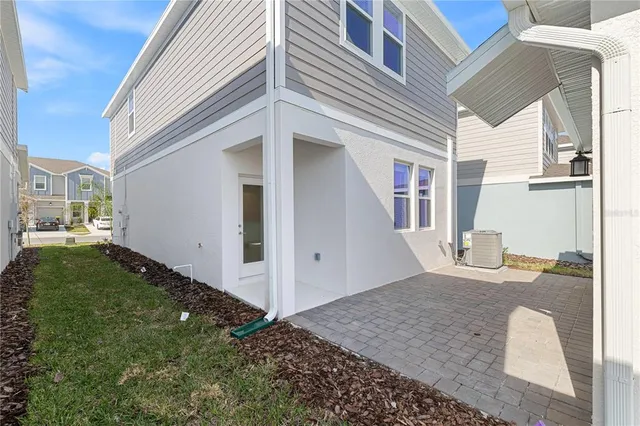 a view of a house with a patio