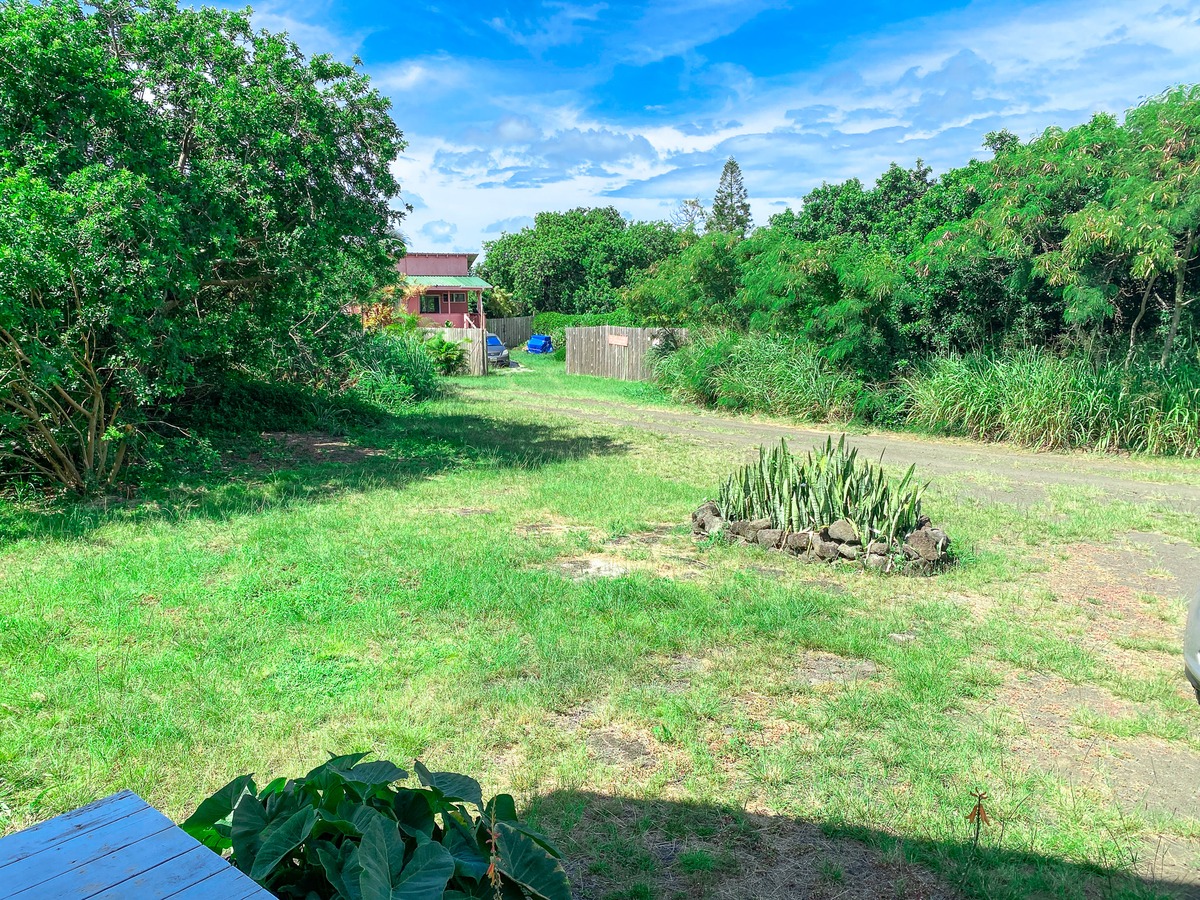 94-1488 Kala Place Naalehu, HI 96772 - Photo 9 of 19 a view of backyard with swimming pool and green space