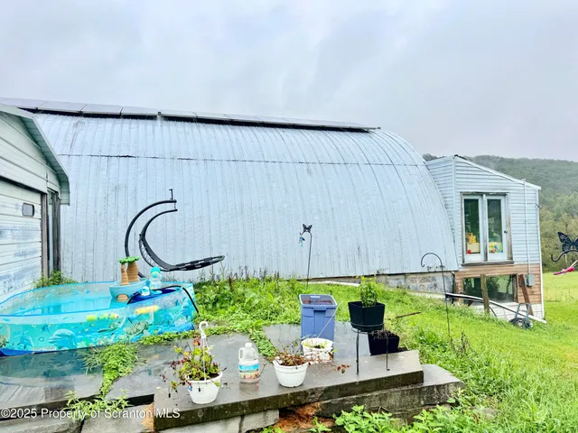 a view of an outdoor space and mountain view