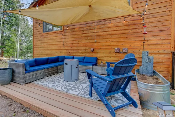 a view of outdoor seating