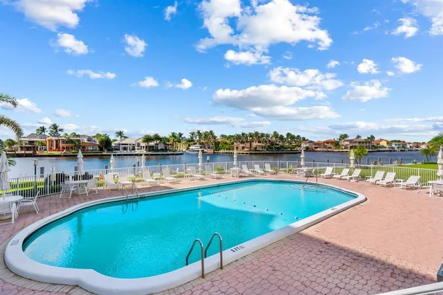 a view of a swimming pool and a terrace