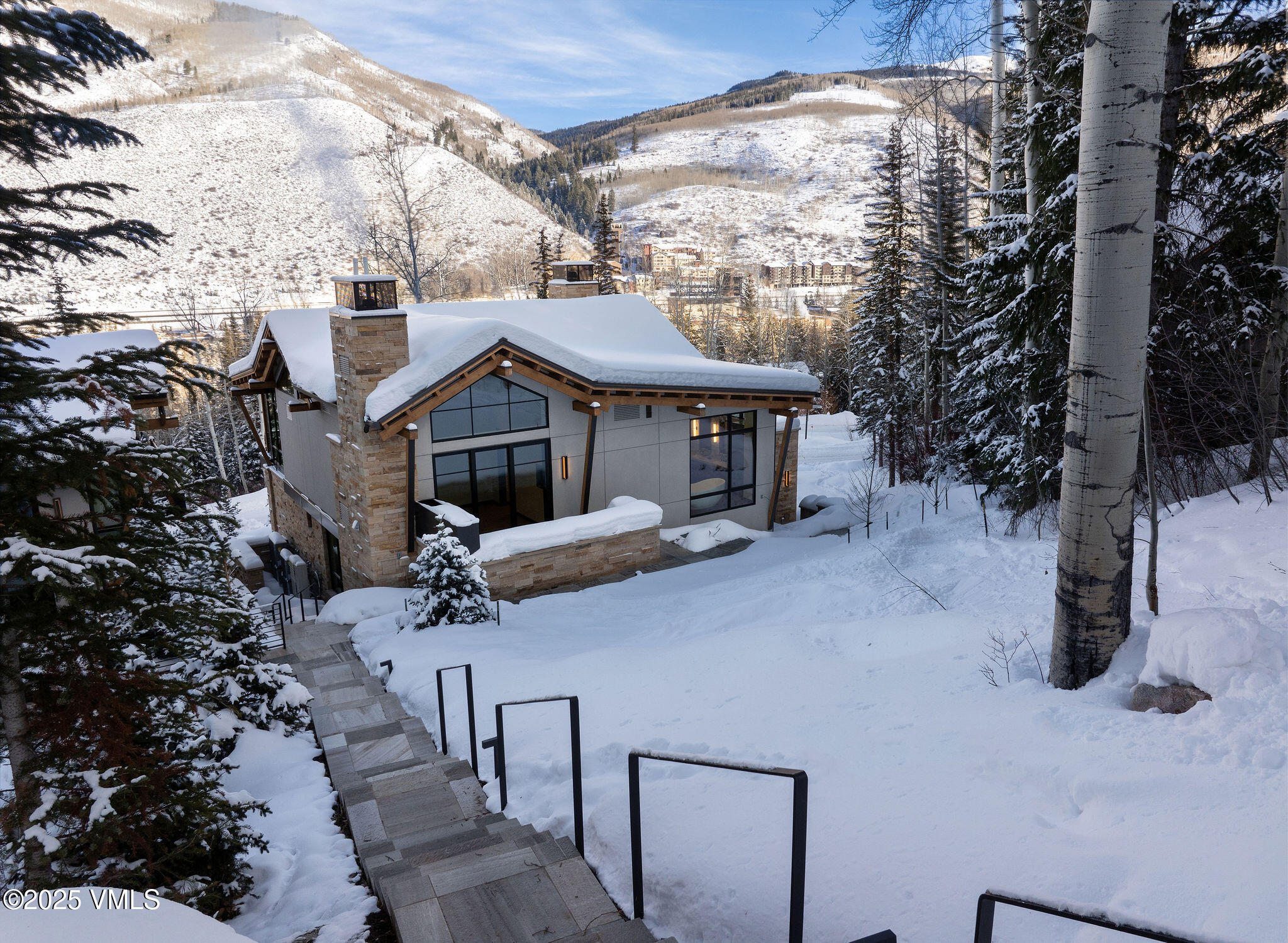 366 West Forest Road Vail, CO 81657 - Photo 63 of 82 366_forest_aerial_january_a