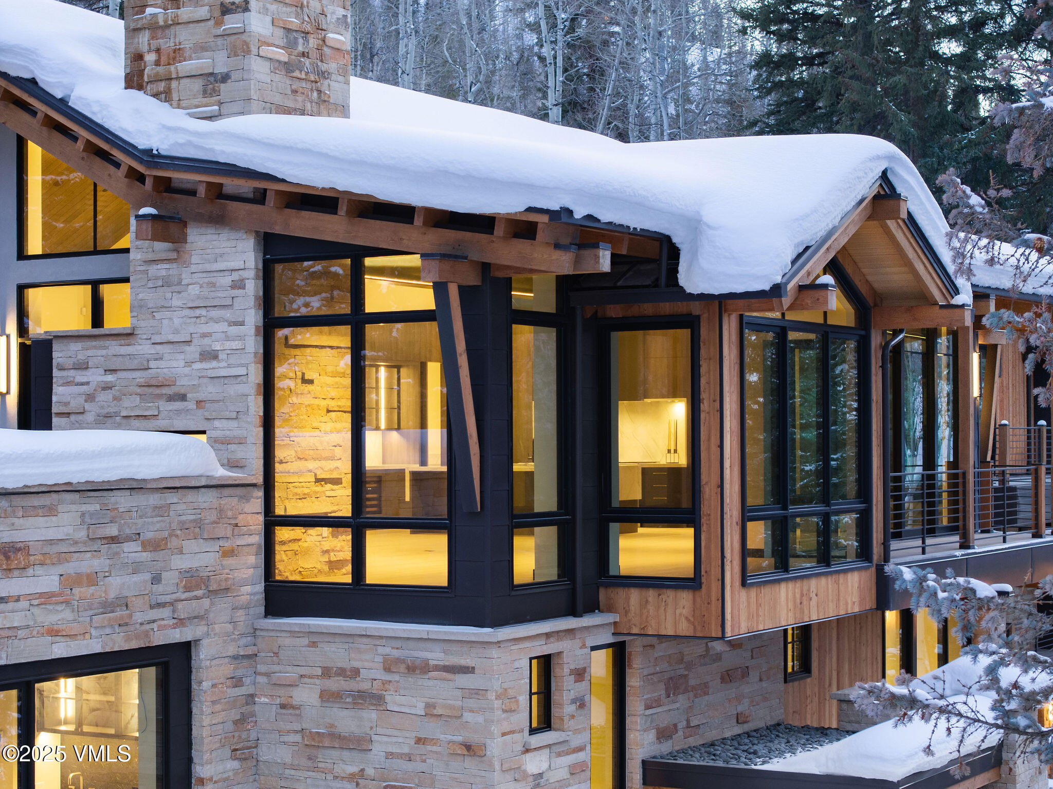 366 West Forest Road Vail, CO 81657 - Photo 65 of 82 366_forest_aerial_twilight_d