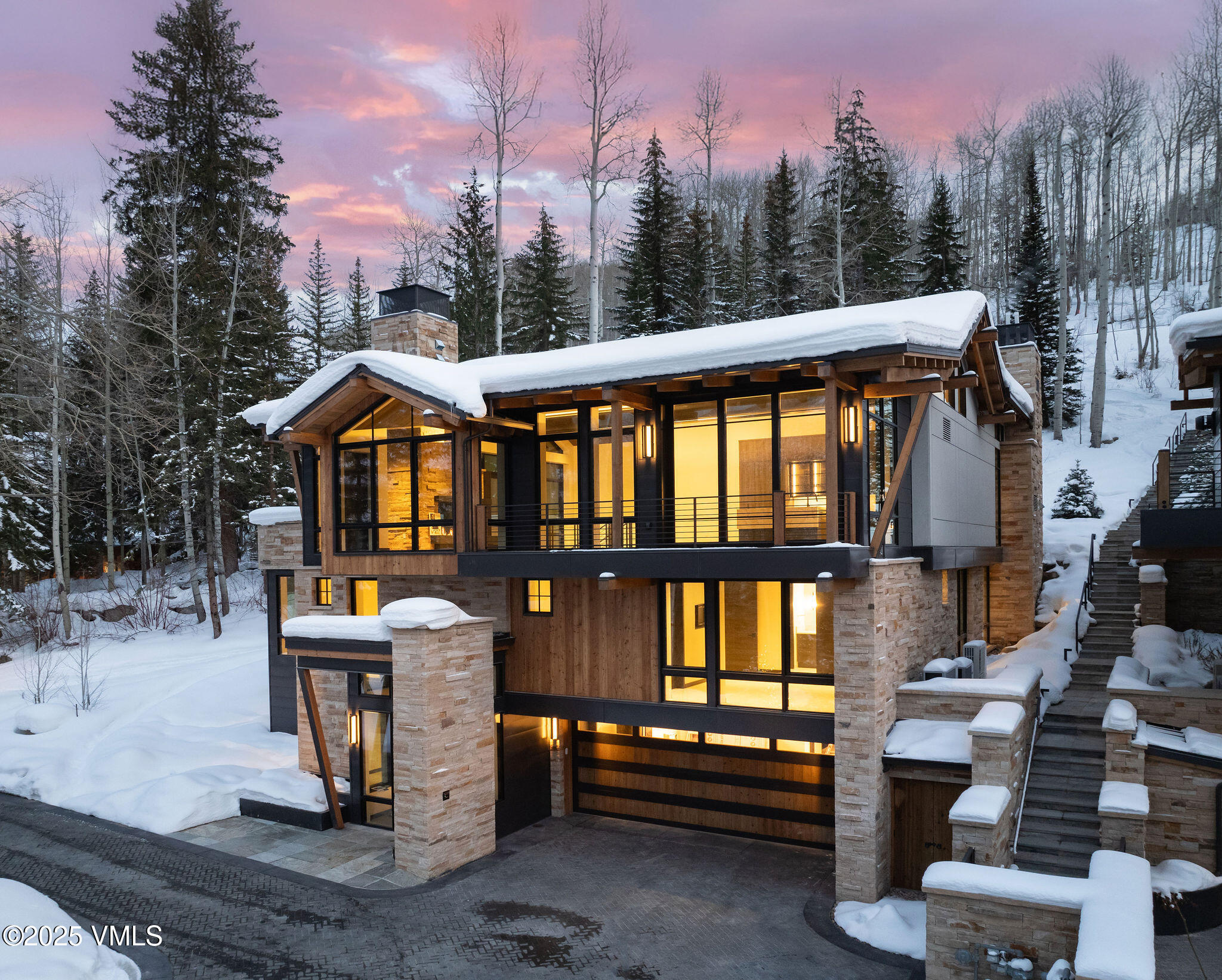 366 West Forest Road Vail, CO 81657 - Photo 68 of 82 366_forest_aerial_twilight_g