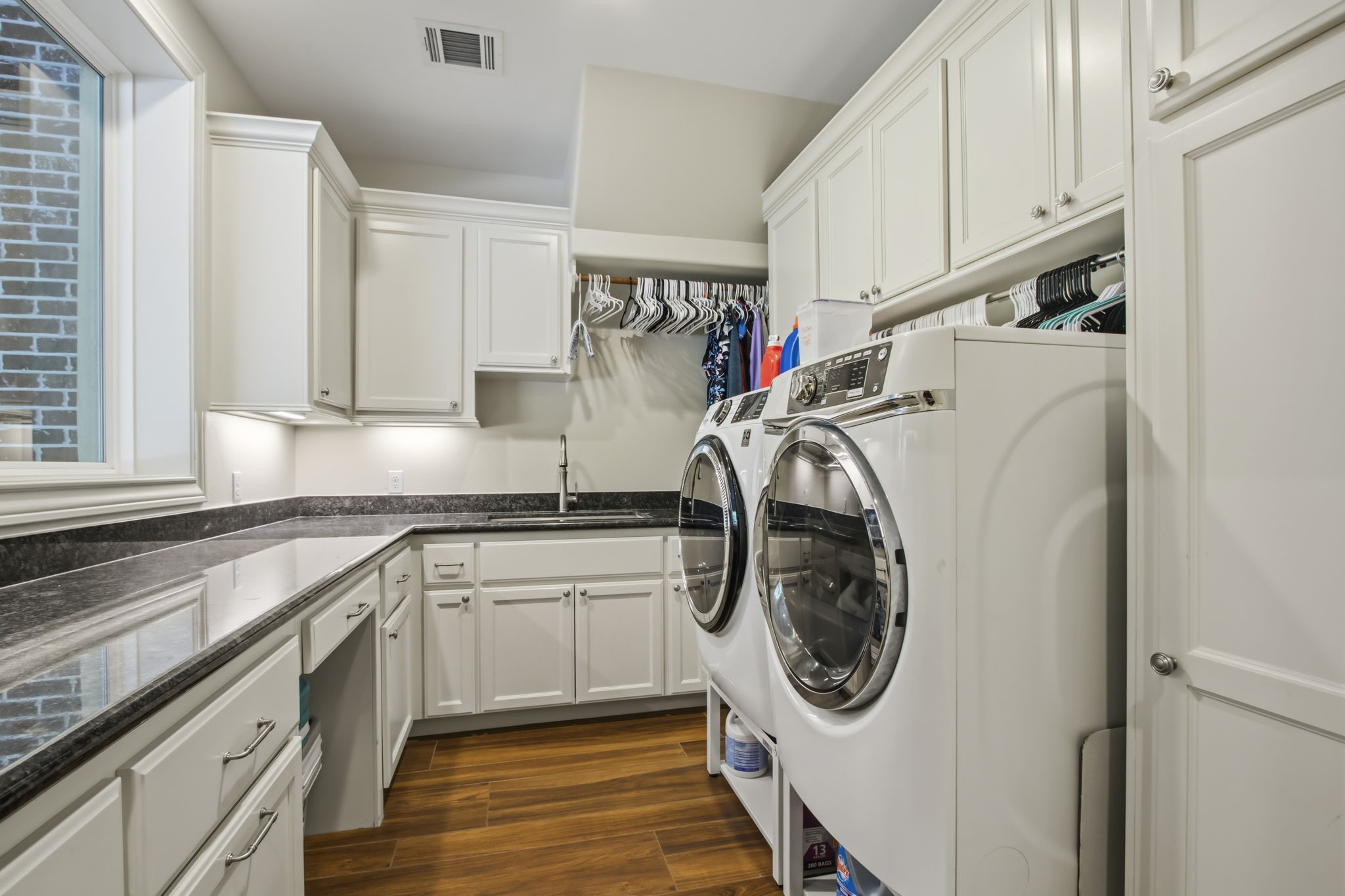 36702 Deer Valley Magnolia, TX 77355 - Photo 15 of 46 a utility room with dryer and washer