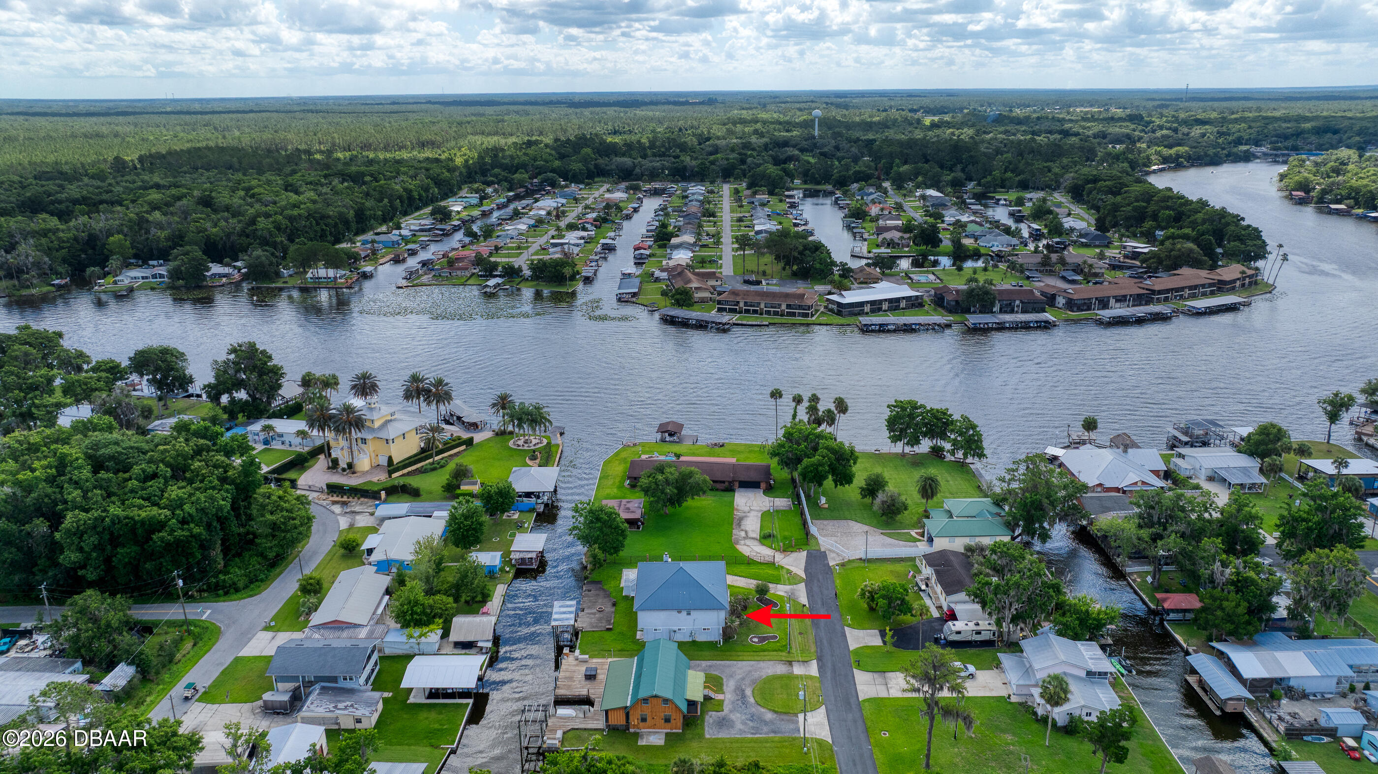 24535 Bonnet Road Astor, FL 32102 - Photo 6 of 82 Drone_24535BonnettRd-8_arrow