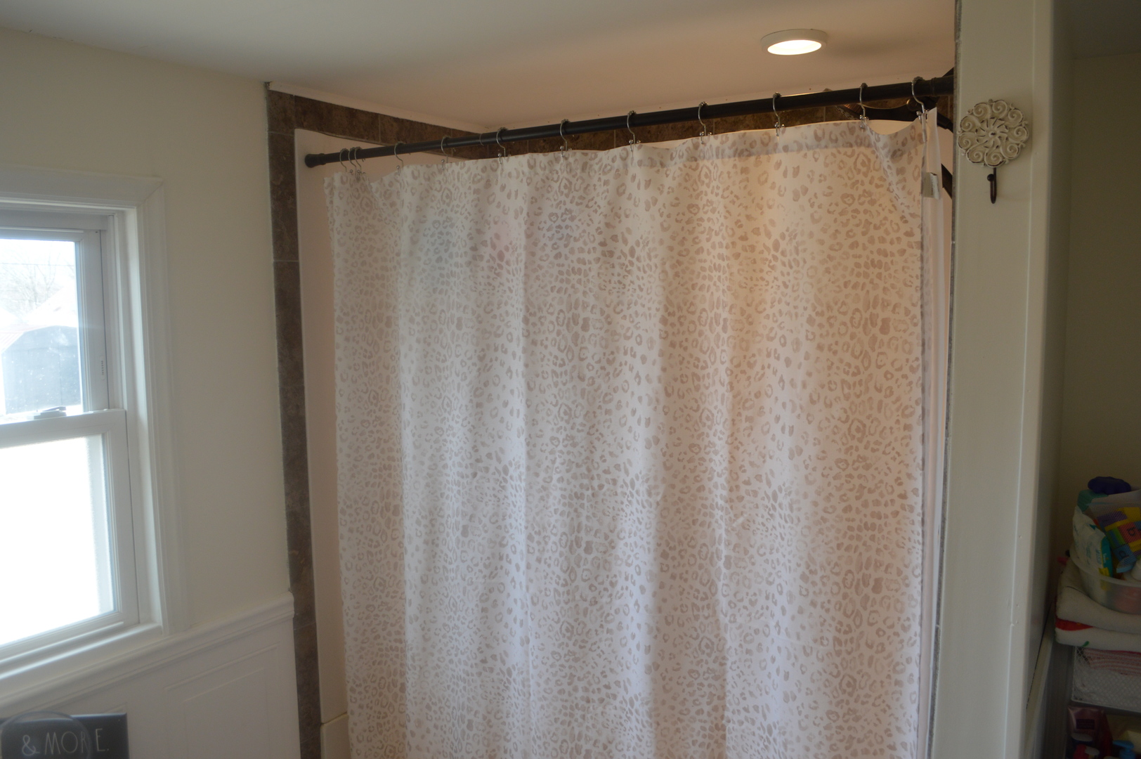108 North Milwaukee Street Mark, IL 61340 - Photo 19 of 29 a bathroom with a shower and a curtain
