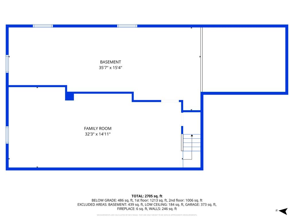 7209 Grant Street Darien, IL 60561 - Photo 35 of 36 a picture of a floor plan