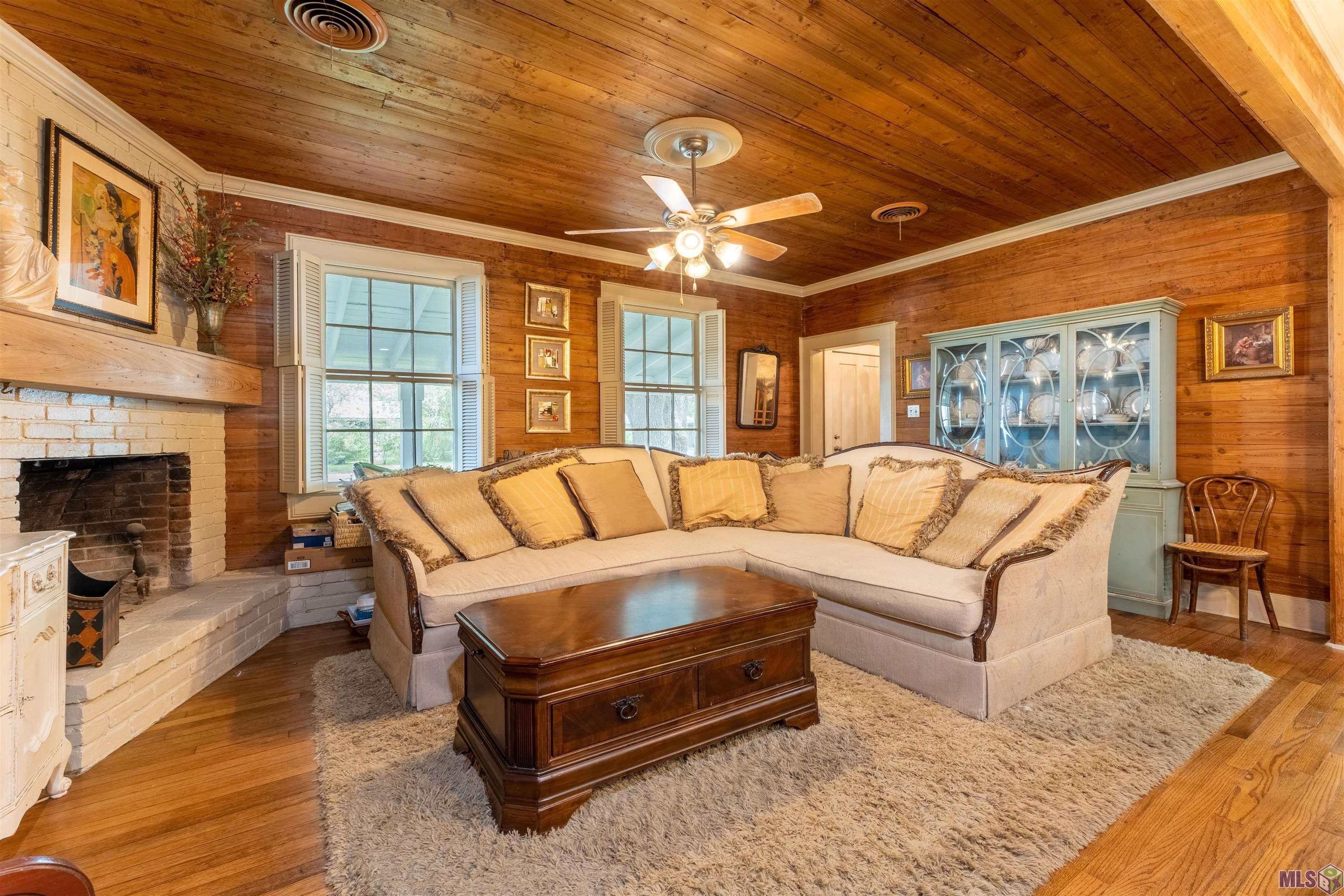 1904 Stanford Avenue Baton Rouge, LA 70808 - Photo 3 of 31 Living area open to the kitchen with beautiful exposed Cypress wood