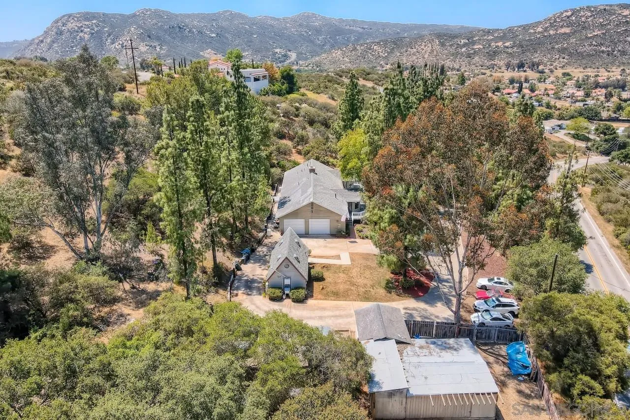 625 South Grade Road Alpine, CA 91901 - Photo 33 of 42 an aerial view of a house with a yard