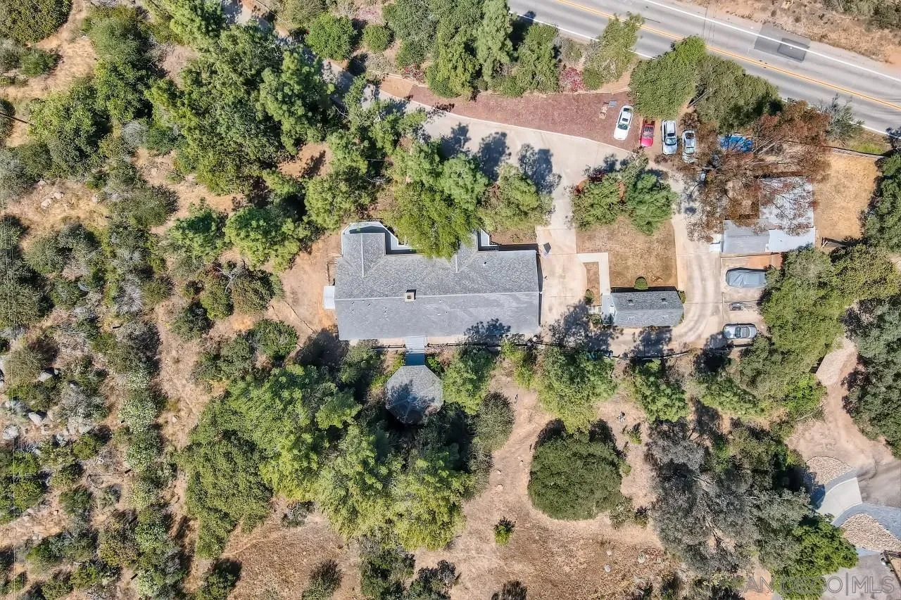 625 South Grade Road Alpine, CA 91901 - Photo 38 of 42 an aerial view of residential house with outdoor space and trees all around