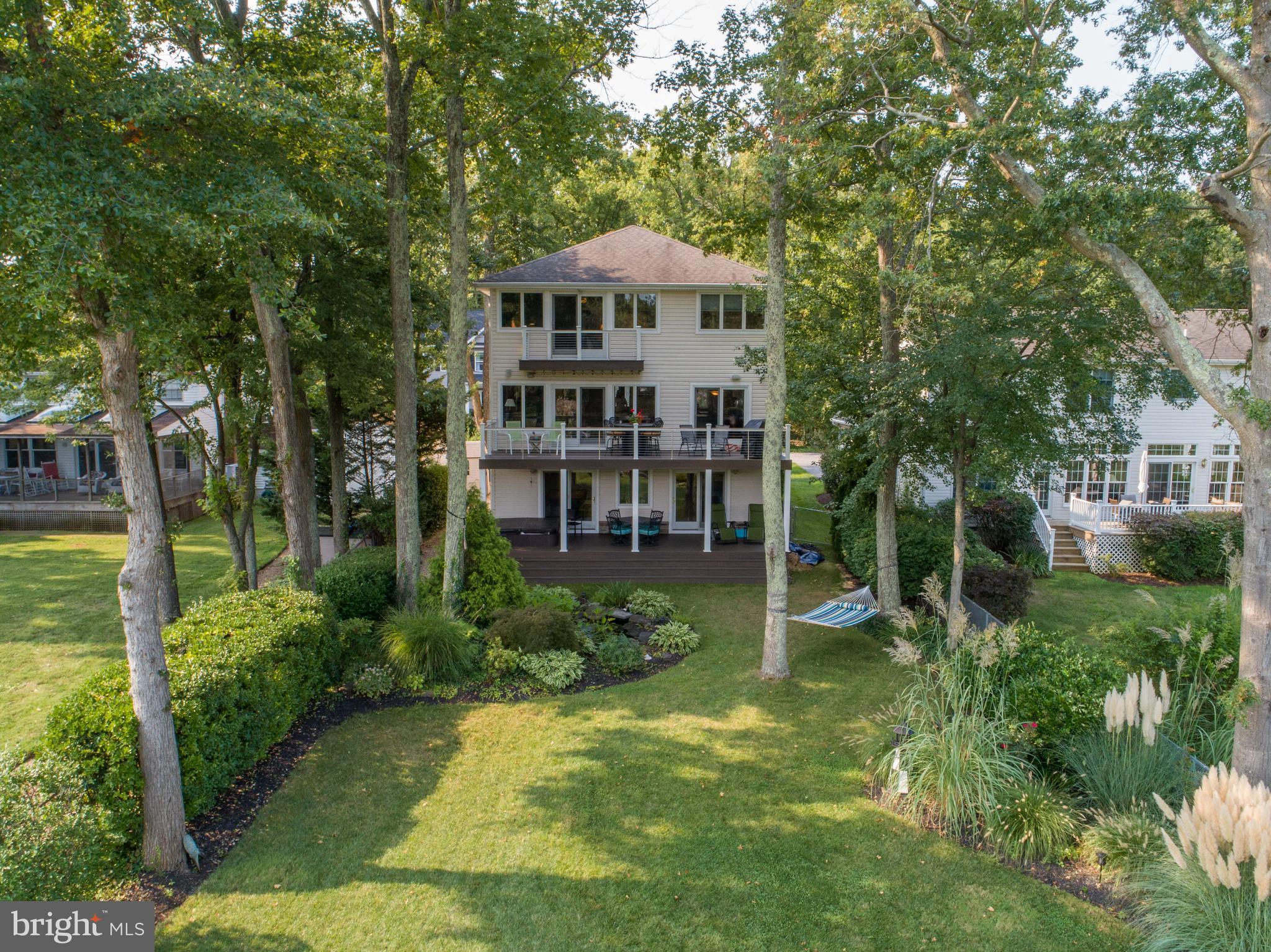 3617 Branhum Road Edgewater, MD 21037 - Photo 49 of 55 Rear elevation: level lot to water