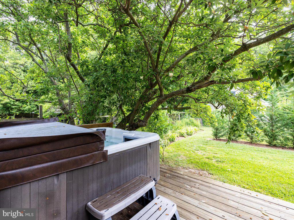 6153 Tolchester Road Rock Hall, MD 21661 - Photo 44 of 60 Lower Level Deck with Hot Tub