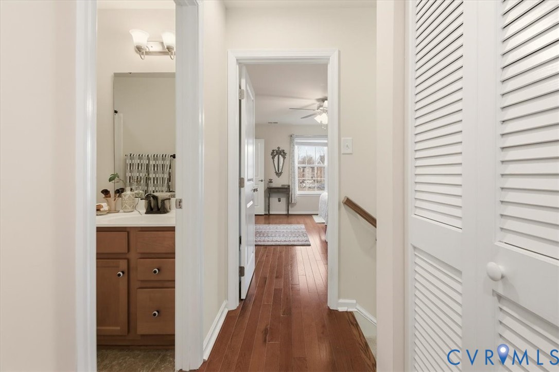 4836 Skyline Ridge Drive Midlothian, VA 23112 - Photo 31 of 44 a view of a bathroom from the hallway