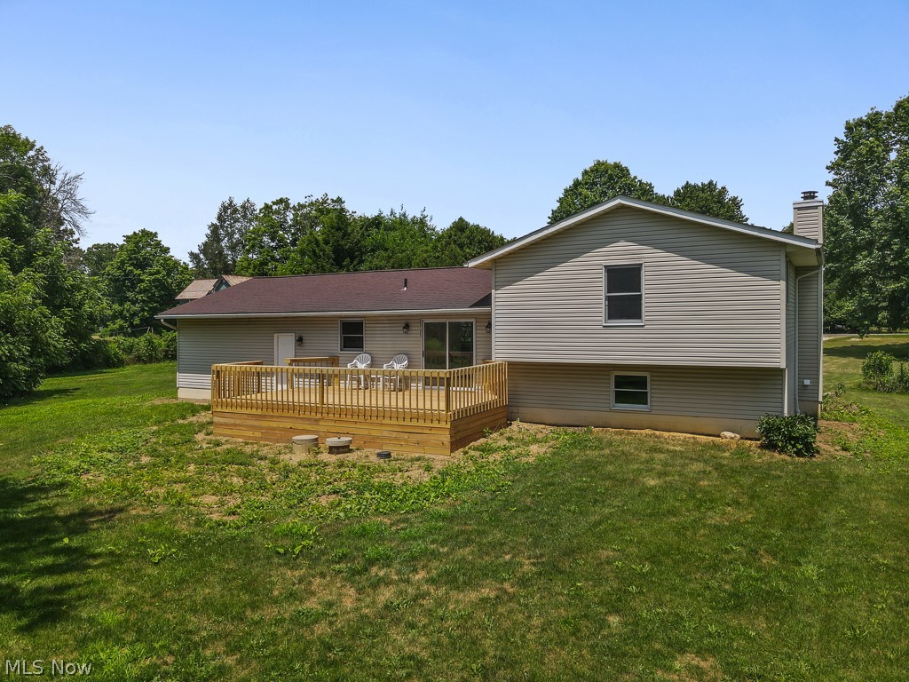 2642 Blake Road Wadsworth, OH 44281 - Photo 39 of 46 Expansive rear deck with natural wood railing, siding exterior, and sliding glass door access