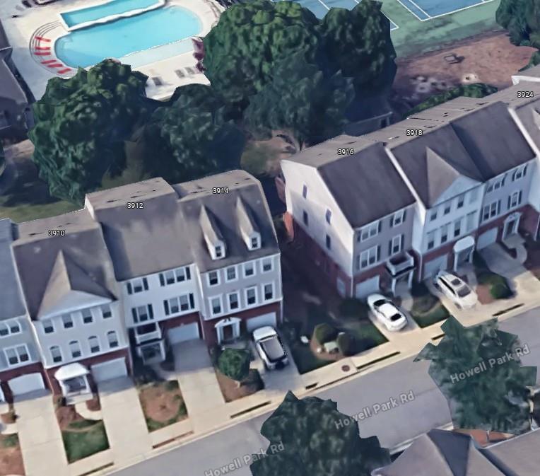 3914 Howell Park Road Duluth, GA 30096 - Photo 32 of 33 an aerial view of a house with outdoor space