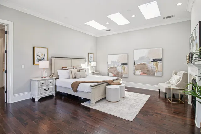 a view of a room with table and a chair