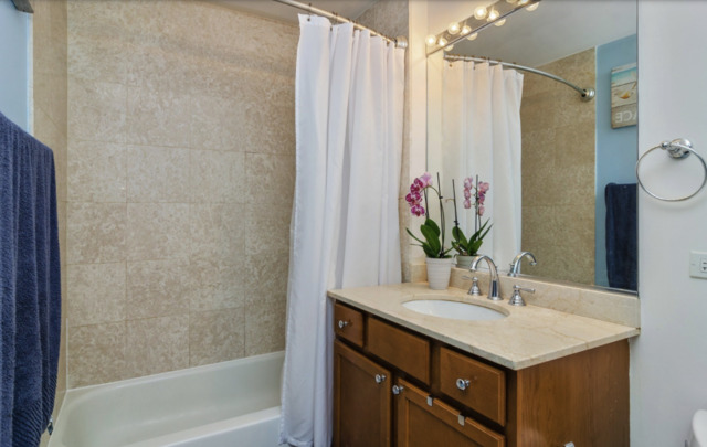 1110 West 15th Street, Unit 113 Chicago, IL 60608 - Photo 6 of 14 a bathroom with a sink and a mirror