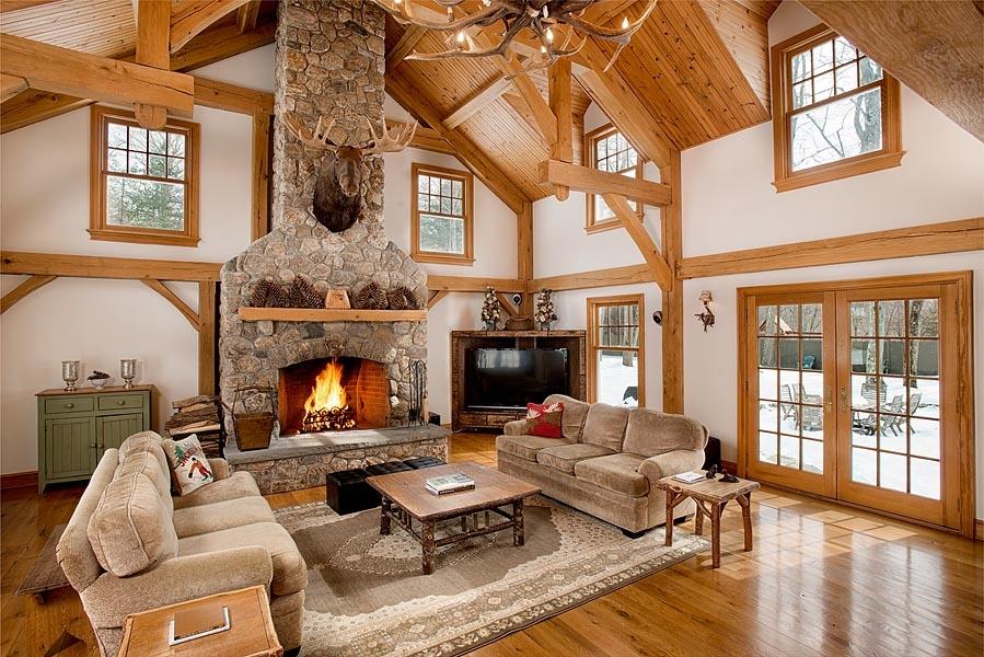 82 Parish Road New Canaan, CT 06840 - Photo 12 of 22 a living room with furniture large window and fireplace