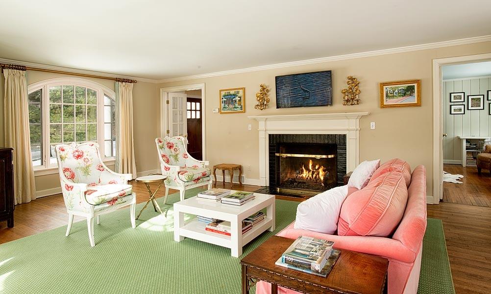82 Parish Road New Canaan, CT 06840 - Photo 6 of 22 a living room with furniture and a fireplace