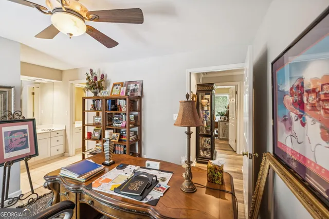 a front view of house with yard swimming pool and outdoor seating