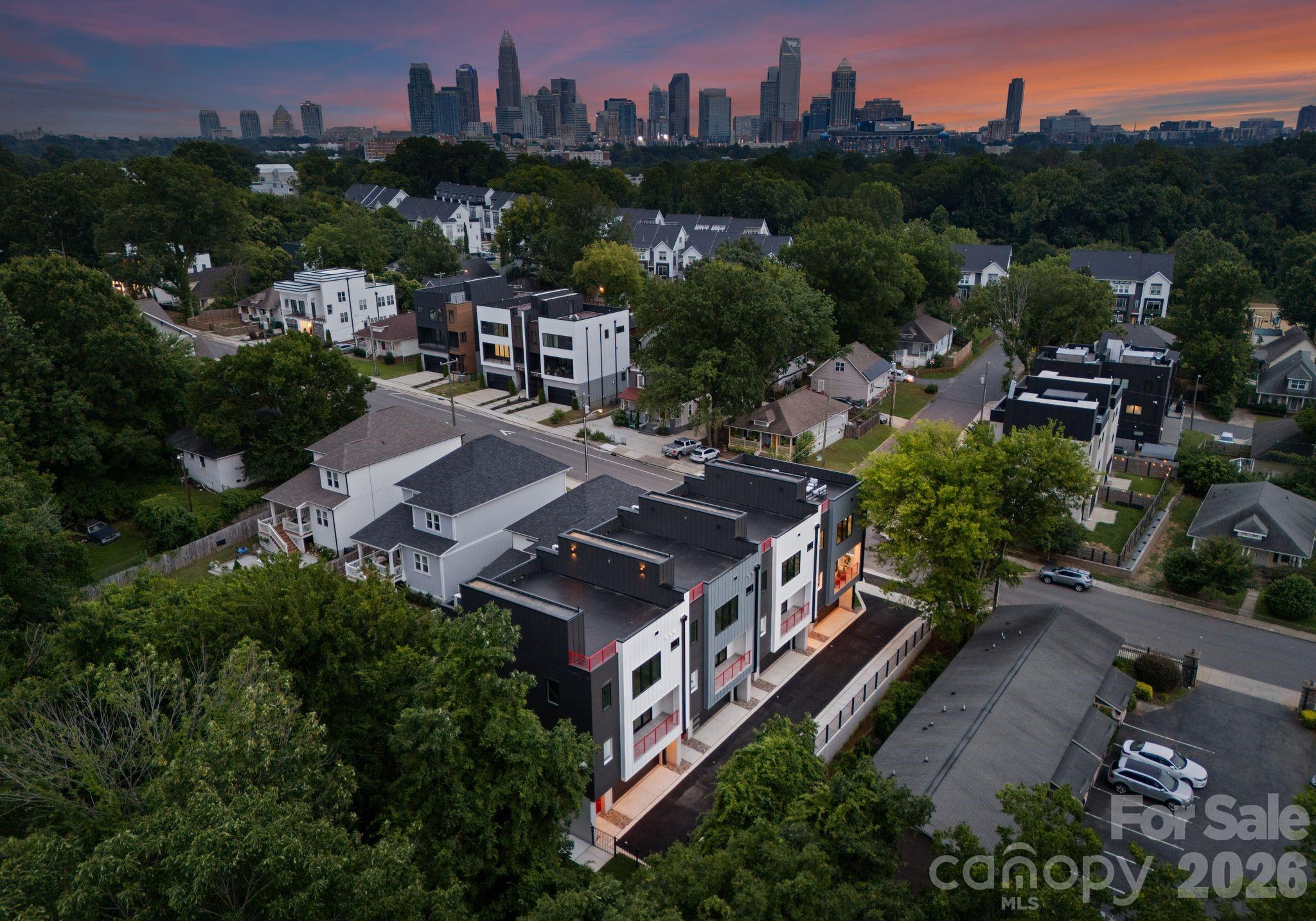 412 State Street Charlotte, NC 28208 - Photo 3 of 31 an aerial view of a house with a garden