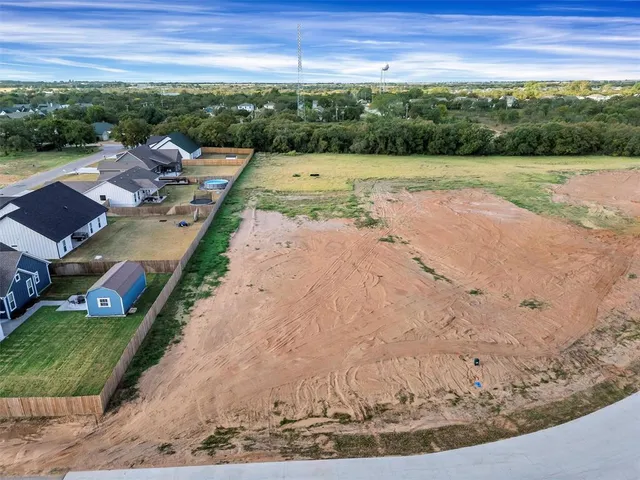 an outdoor space with furniture