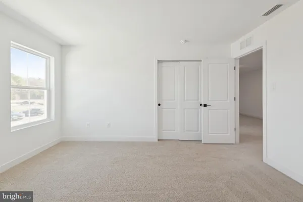 an empty room with window