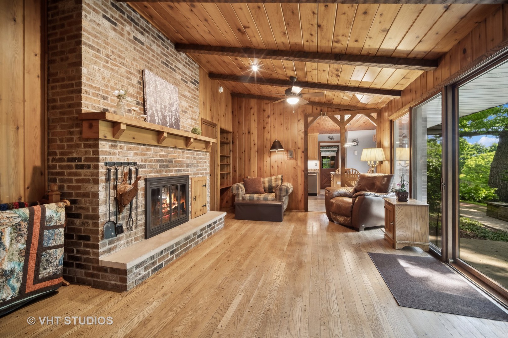 1059 Branch Road Gurnee, IL 60031 - Photo 16 of 28 a living room with furniture and a fireplace