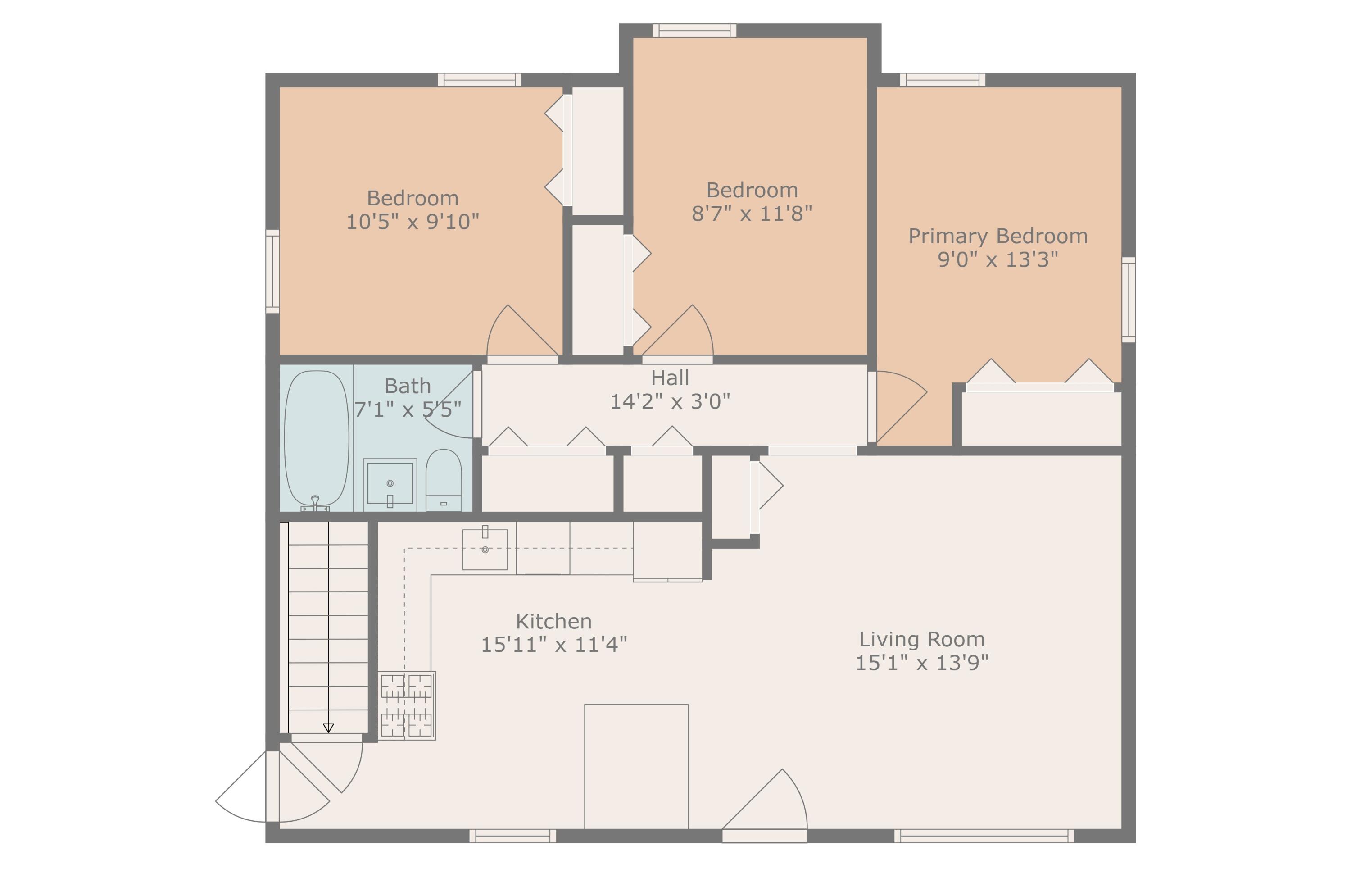 1603 Park Road Jackson, MI 49203 - Photo 40 of 41 Main Floor Plan