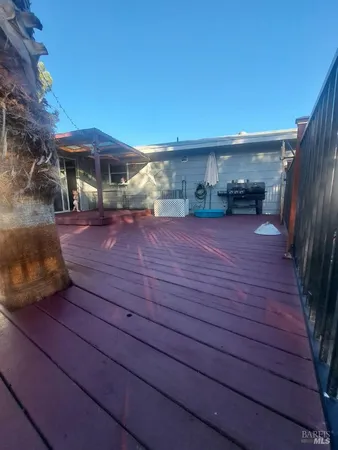 a view of outdoor space deck and yard