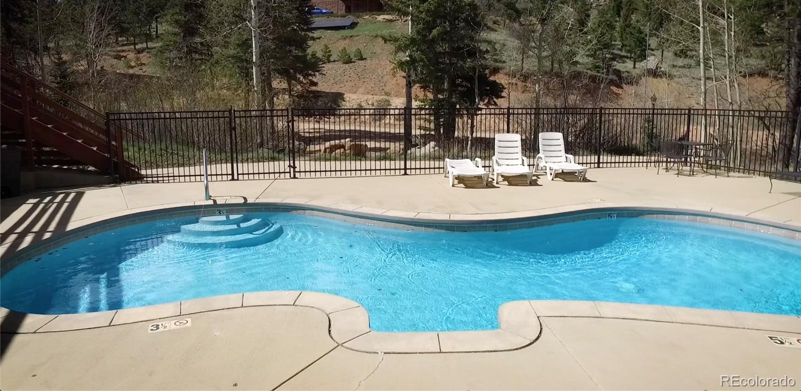 116 Happy Valley Road Manitou Springs, CO 80829 - Photo 24 of 25 a view of a swimming pool with a patio