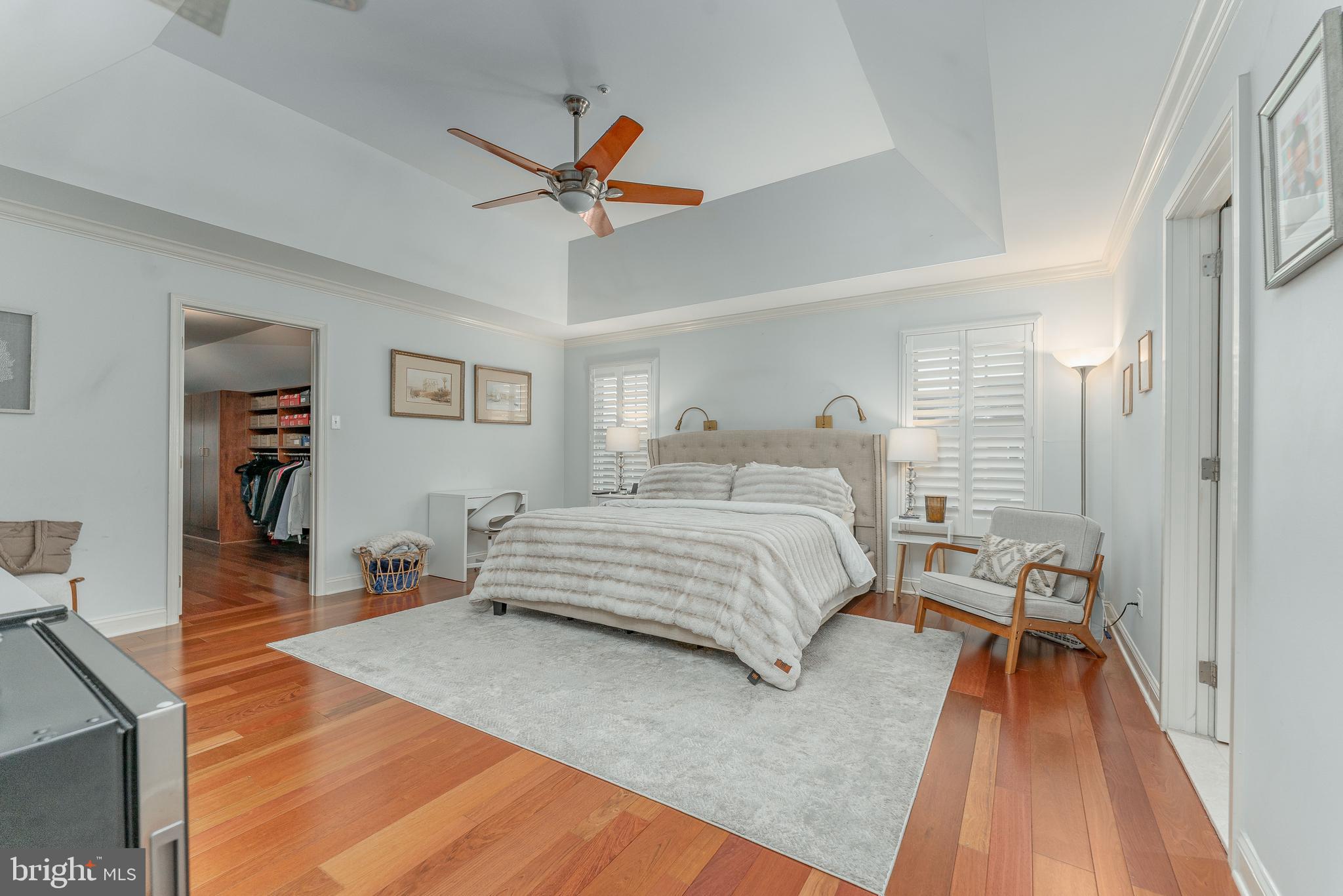 300 Bell Court Exton, PA 19341 - Photo 38 of 79 a bedroom with a bed and wooden floor