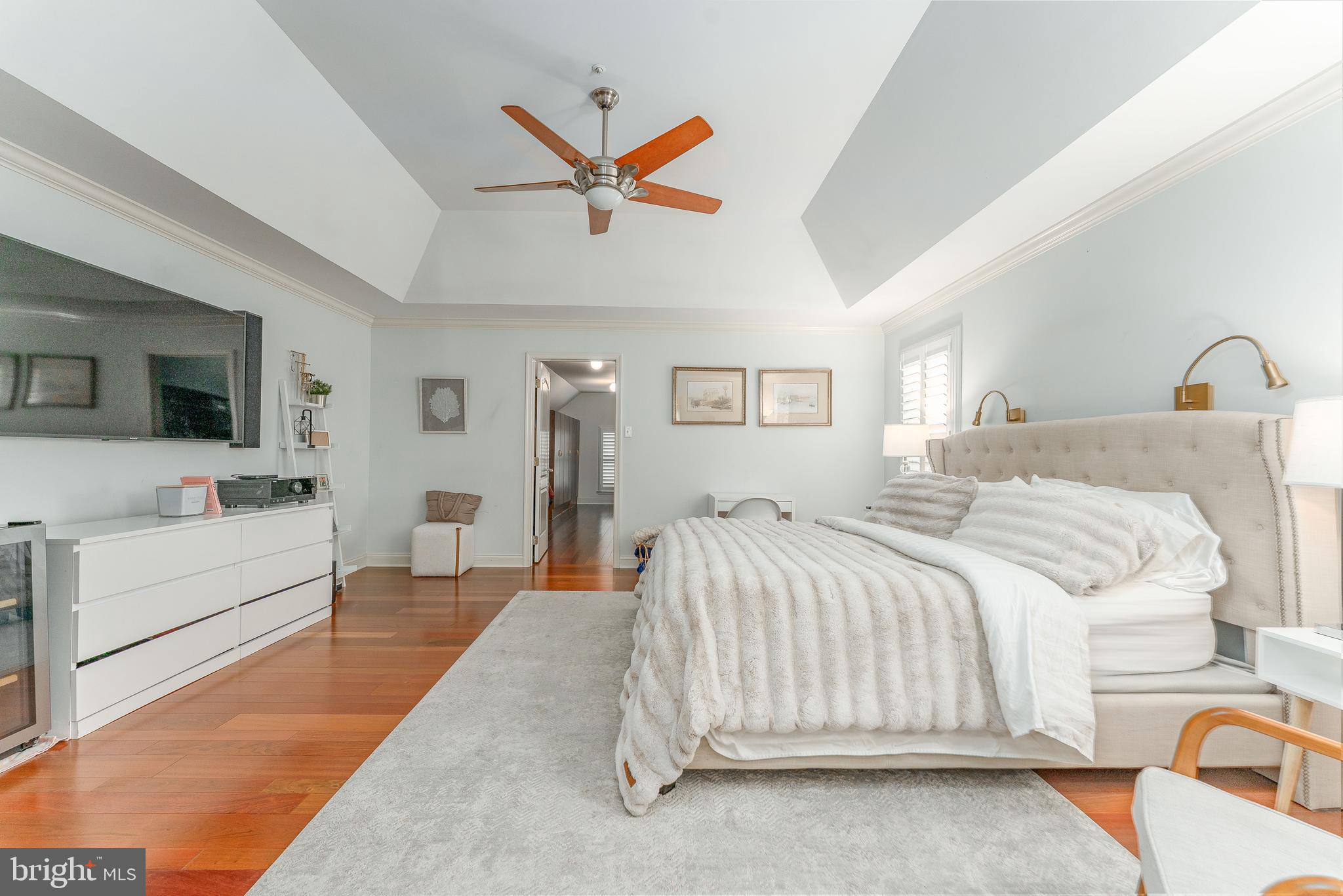 300 Bell Court Exton, PA 19341 - Photo 41 of 79 a spacious bedroom with a bed and a flat screen tv