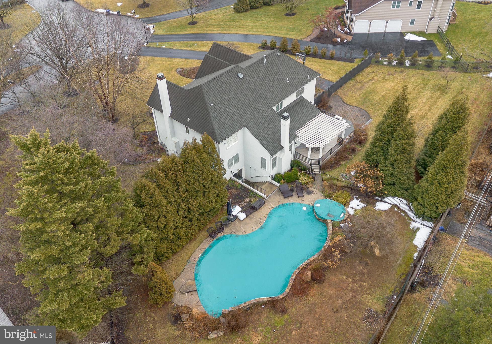 300 Bell Court Exton, PA 19341 - Photo 79 of 79 an aerial view of a house with a yard and lake view