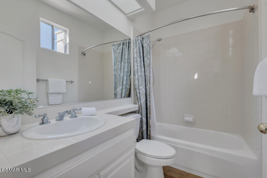 3842 Timberridge Road Moorpark, CA 93021 - Photo 42 of 75 a bathroom with a sink toilet and shower