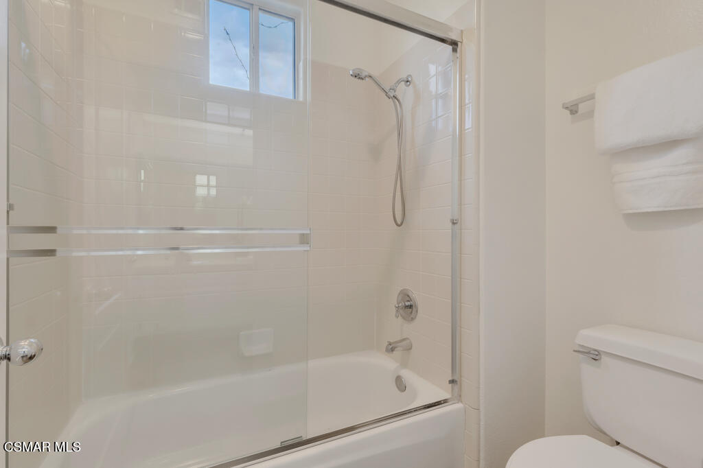 3842 Timberridge Road Moorpark, CA 93021 - Photo 46 of 75 a bathroom with a shower and a toilet