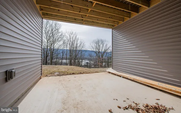 a view of a backyard of a house
