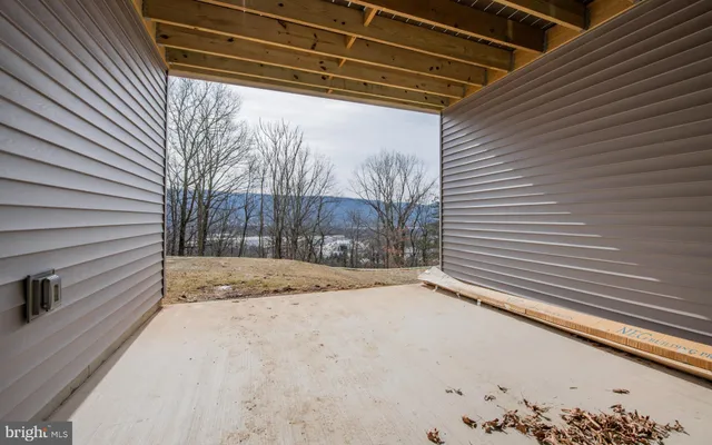 a view of a backyard of a house