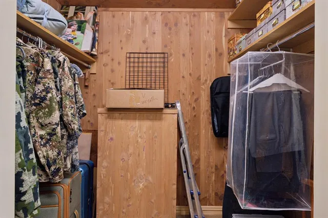 a view of walk in closet