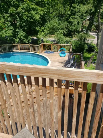 a view of outdoor space with deck