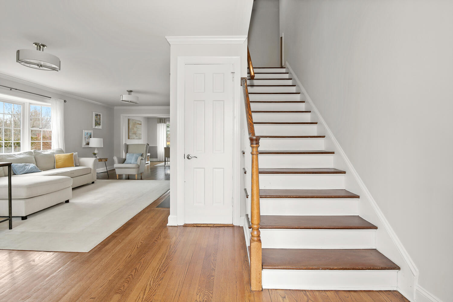 65 Summit Road Riverside, CT 06878 - Photo 2 of 20 a view of an entryway with wooden floor and windows