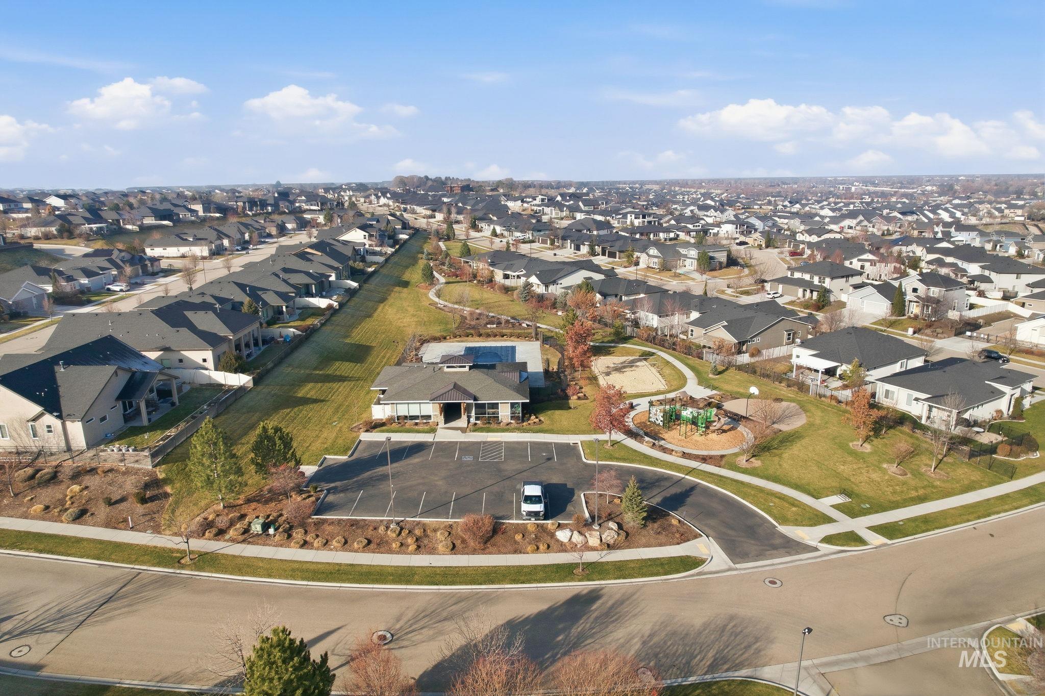 1013 East Radiant Ridge Drive Meridian, ID 83642 - Photo 33 of 36 Aerial overview of property's location featuring nearby suburban area