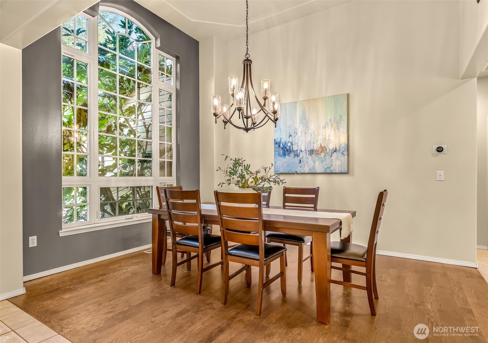 13718 58th Street Southeast Snohomish, WA 98290 - Photo 5 of 40 a view of a dining room with furniture window and wooden floor