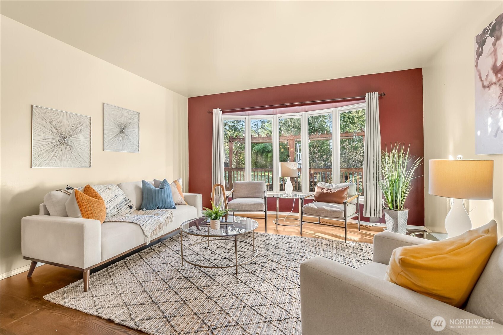 13718 58th Street Southeast Snohomish, WA 98290 - Photo 6 of 40 a living room with furniture and a large window