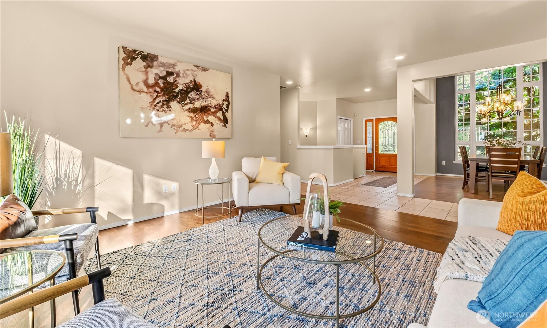 13718 58th Street Southeast Snohomish, WA 98290 - Photo 7 of 40 a living room with furniture and a large window