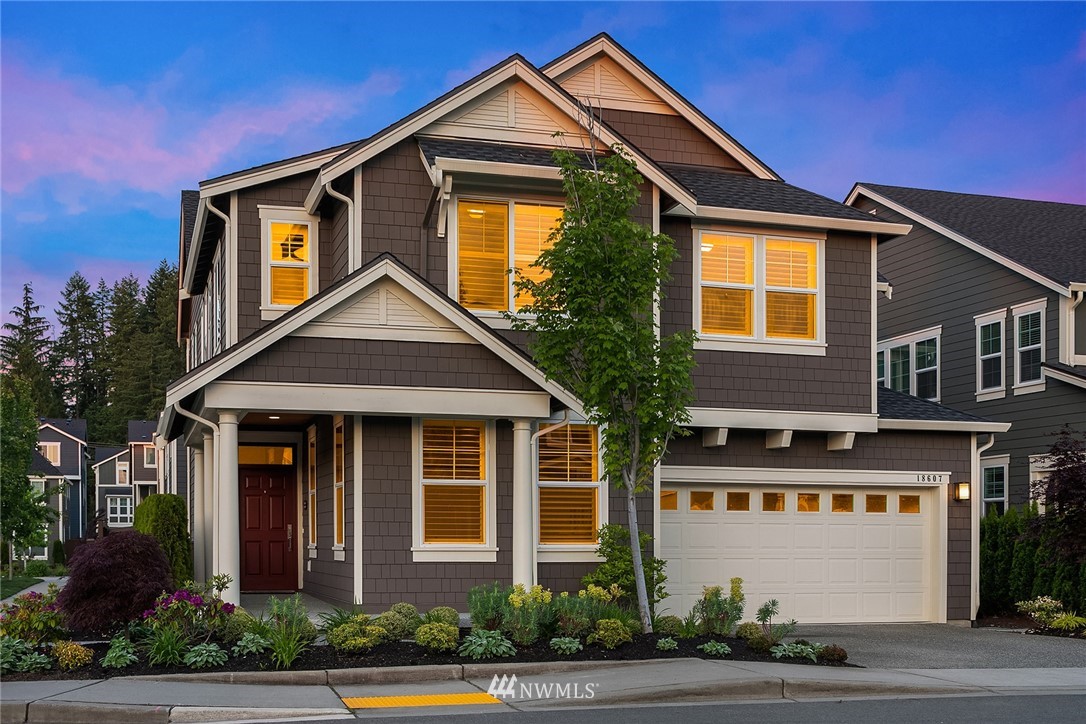 18607 45th Avenue Southeast Bothell, WA 98012 - Photo 1 of 23 a front view of residential houses