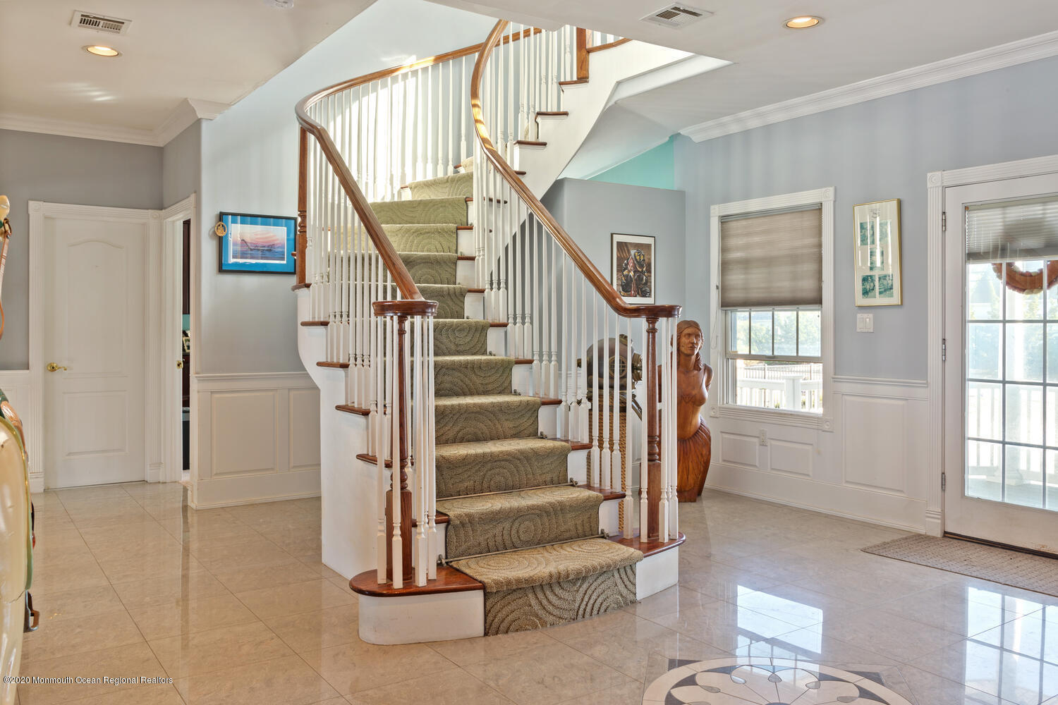 369 Highway 35 Mantoloking, NJ 08738 - Photo 14 of 36 Spiral staircase to upper levels